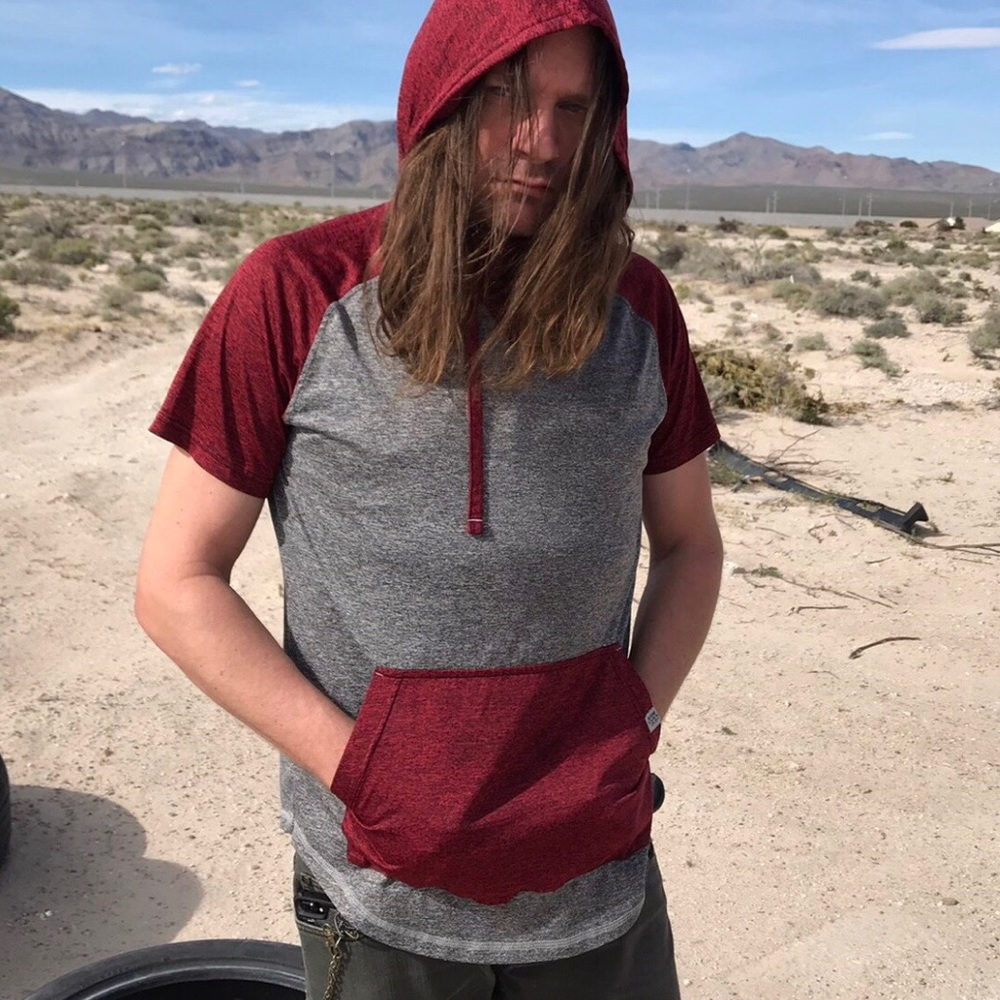 Colorblock Raglan Jersey Hoodie Athletic Top